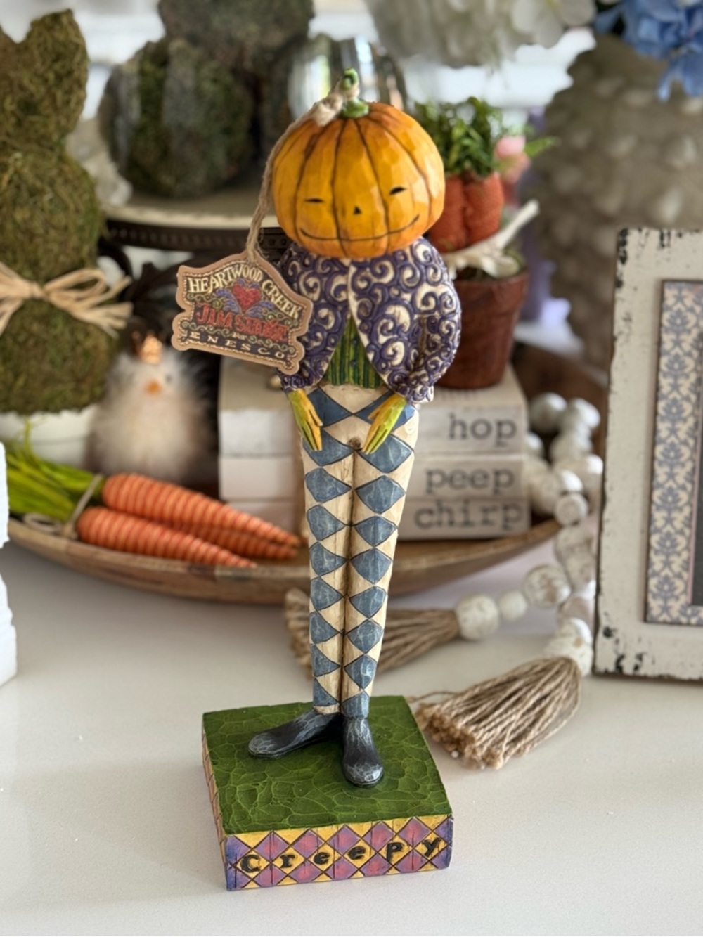 Jim Shore “Creepy” Pumpkin Figurine 2004